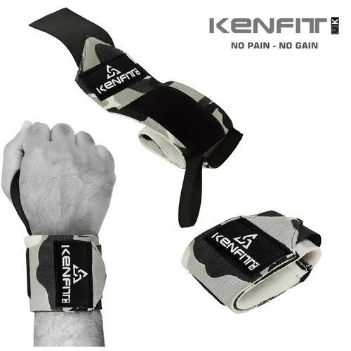 Wrist Support Wraps Weight lifting Gym best Straps fitness Training brace KENFIT